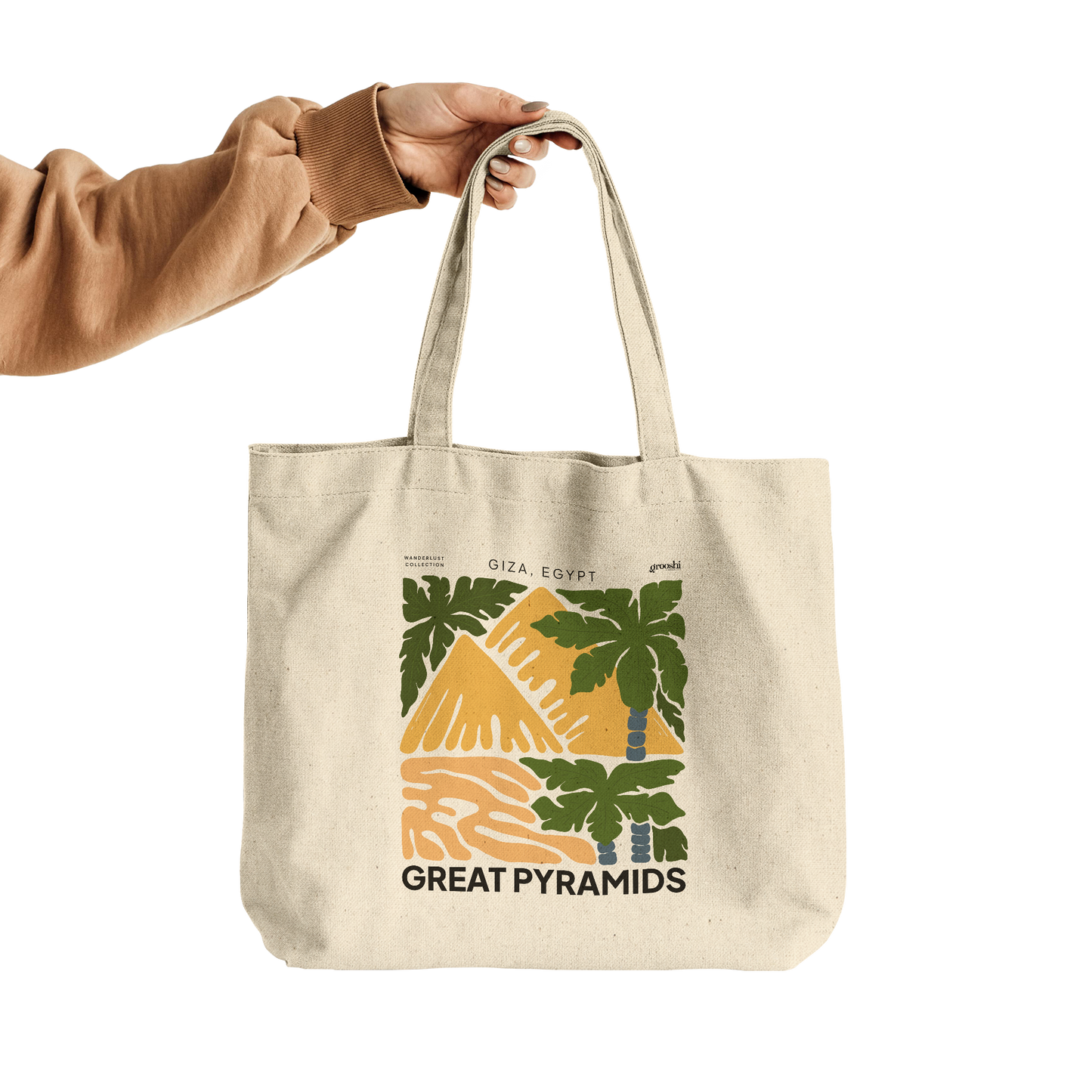 GREAT_PYRAMIDS_EGYPT_CottonTote_L_HandTransparent_Mockup.png