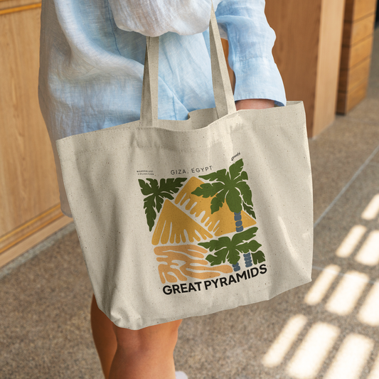 GREAT_PYRAMIDS_EGYPT_CottonTote_L_WomanDigging_Mockup.png