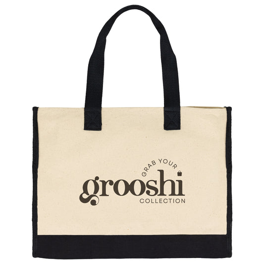 Deluxe Cotton Tote - Grab Your Grooshi Collection