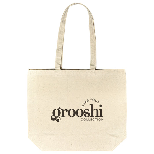 Wide Cotton Tote - Grab Your Grooshi Collection